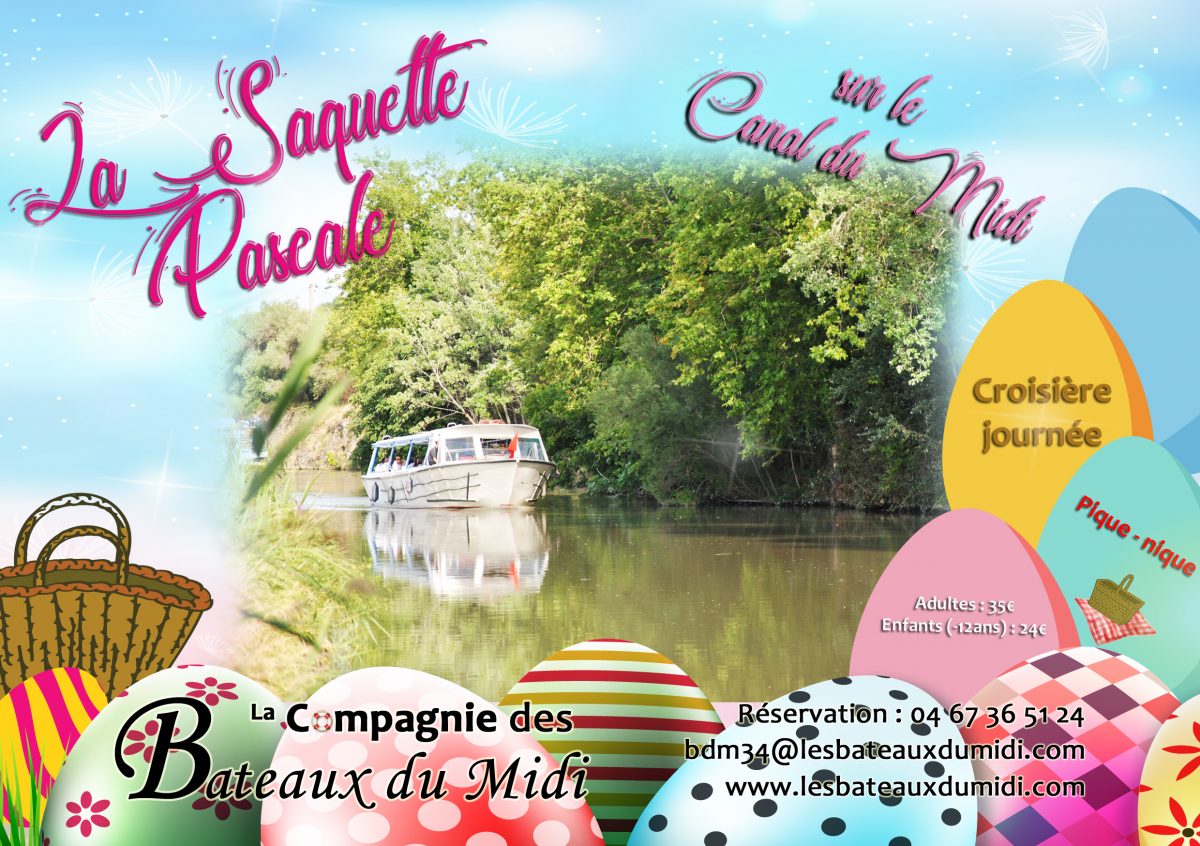 La Saquette Pascale, croisière sur le Canal du Midi à Béziers visuel saquette pascale facebook 1