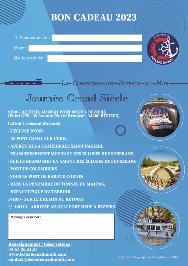 bon cadeau 2023