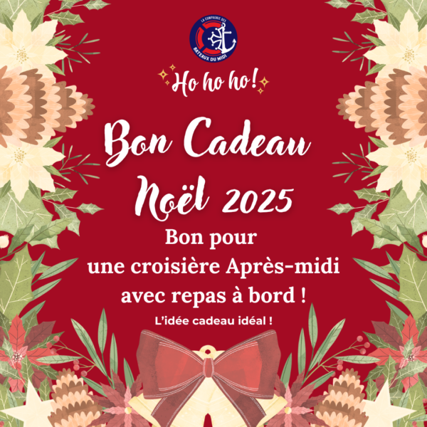 BON CADEAU NOEL Après-midi avec repas à bord téléchargeable Bon cadeau noel ARB 2025 2